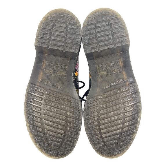 Dr. Martens Darcy Oxfords Floral Brogue 3989 Y2K Women's US 8 Black Leather Rare - Picture 9 of 12